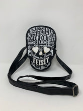 Load image into Gallery viewer, Disney Crossbody Tinker Bell Quote Skull Loungefly As-Is