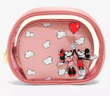 Load image into Gallery viewer, Disney Makeup Bag Set Mickey and Minnie Valentines Loungefly