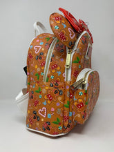 Load image into Gallery viewer, Disney Mini Backpack Ears Set Gingerbread AOP Loungefly