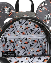 Load image into Gallery viewer, Disney Mini Backpack Minnie and Mickey Halloween AOP Loungefly