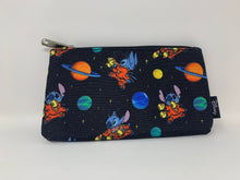 Load image into Gallery viewer, Disney Zipper Pouch Stitch Outer Space Loungefly