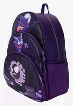 Load image into Gallery viewer, Pokemon Mini Backpack Ghastly Evolutions Triple Pocket Loungefly