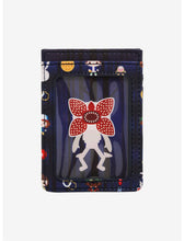 Load image into Gallery viewer, Stranger Things Mini Backpack and Cardholder Set Forest AOP Loungefly