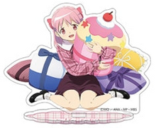Load image into Gallery viewer, Madoka Magica Acrylic Stand 5pc + Poster INDIVIDUAL Sweets Cafe Ver. MOVIC