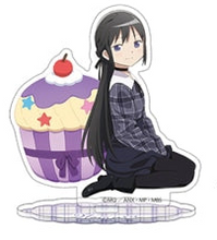 Load image into Gallery viewer, Madoka Magica Acrylic Stand 5pc + Poster INDIVIDUAL Sweets Cafe Ver. MOVIC
