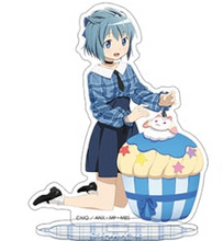 Load image into Gallery viewer, Madoka Magica Acrylic Stand 5pc + Poster INDIVIDUAL Sweets Cafe Ver. MOVIC