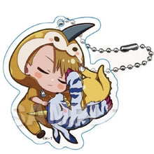 Load image into Gallery viewer, Digimon Adventure Zero Two Blind Box Acrylic Keychain Sleeping Kigurumi Gyao Colle Y-Line