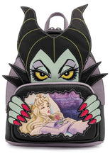 Load image into Gallery viewer, Disney Mini Backpack Maleficent Window Scene Loungefly