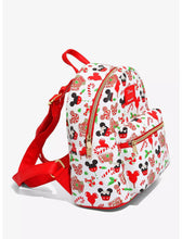 Load image into Gallery viewer, Disney Mini Backpack Mickey Mouse Holiday Treats AOP Loungefly