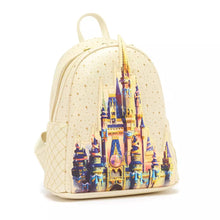 Load image into Gallery viewer, Disney Mini Backpack Walt Disney World 50th Anniversary Castle Loungefly