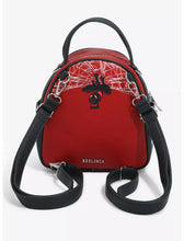 Load image into Gallery viewer, Marvel Convertible Mini Backpack to Crossbody Spider-Man Christmas Sweater GITD