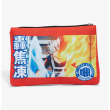 Load image into Gallery viewer, My Hero Academia Zipper Pouch Todoroki Hot and Cold Plus Ultra Bioworld