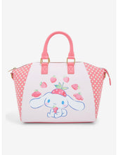 Load image into Gallery viewer, Sanrio Tote Satchel Bag Cinnamoroll Strawberry Loungefly