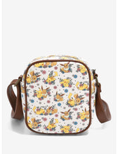 Load image into Gallery viewer, Pokemon Crossbody Pikachu & Eevee Floral Loungefly