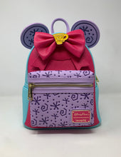Load image into Gallery viewer, Disney Parks Mini Backpack Minnie Mouse Mad Tea Party Loungefly with Custom Cardholder