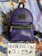 Load image into Gallery viewer, Disney Parks Mini Backpack Haunted Mansion Wallpaper Loungefly