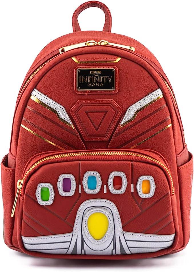 infinity war mini backpack Marvel Saga Iron Man Gauntlet Light-Up Loun – Fragmented Nostalgia feature:waterproof Marvel Loungefly Backpack Nylon is just the right Type:S70-3/4