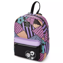 Load image into Gallery viewer, Disney Mini Backpack The nightmare Before Christmas Jack and Sally Patches Bioworld