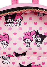 Load image into Gallery viewer, Sanrio Mini Backpack My Melody and Kuromi Double Pocket Loungefly