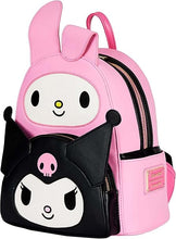 Load image into Gallery viewer, Sanrio Mini Backpack My Melody and Kuromi Double Pocket Loungefly