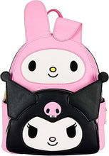 Load image into Gallery viewer, Sanrio Mini Backpack My Melody and Kuromi Double Pocket Loungefly