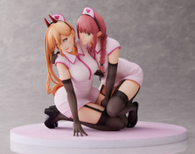 Load image into Gallery viewer, Chainsaw Man Figure Power and Makima Nurse 1/7 Scale FuRyu