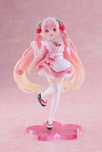 Load image into Gallery viewer, Piapro Figure Hatsune Miku Sakura Newly Written (Matsukaze) Cafe Ver. Coreful Taito