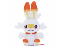 Load image into Gallery viewer, Pokemon Plush Keychain Scorbunny Finger Puppet Takara Tomy A.R.T.S.