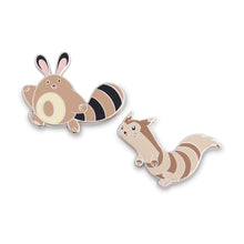 Load image into Gallery viewer, Pokemon Enamel Pin Set Sentret and Furret Pokemon Center