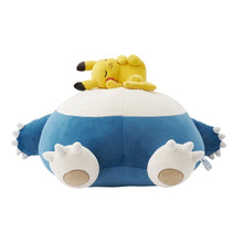 Load image into Gallery viewer, Pokemon Plush Snorlax & Pikachu Pokemon Sleep Pokemon Center