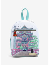 Load image into Gallery viewer, Studio Ghibli Mini Backpack Watercolor Bathhouse Our Universe