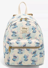 Load image into Gallery viewer, Disney Mini Backpack Stitch Tropical Leaves AOP Loungefly