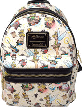 Load image into Gallery viewer, Disney Mini Backpack Peter Pan Tinkerbell Tattoo AOP Loungefly