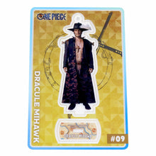 Load image into Gallery viewer, One Piece Acrylic Keychain and Stand Dracule Mihawk Super Clear (Netflix Live Action)