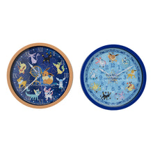Load image into Gallery viewer, Pokemon Wall Clock EIEVUI & Starlight Night Eevee and Evolutions SEGA
