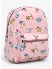Load image into Gallery viewer, Pokemon Mini Backpack Eevee Evolutions Floral AOP Bioworld