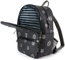 Load image into Gallery viewer, Harry Potter Mini Backpack Wallet Set Black Crests Loungefly