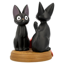 Load image into Gallery viewer, Studio Ghibli Figure Jiji and Stuffed Plush Jiji Desk Clock Kiki's Delivery Service Benelic