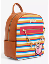 Load image into Gallery viewer, Kirby Mini Backpack Kirby Striped with Charm Bioworld