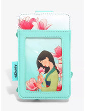 Load image into Gallery viewer, Disney Cardholder Cri-Kee & Mulan Lotus Loungefly