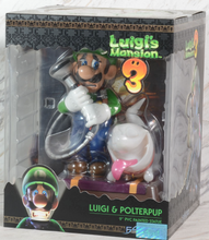 Load image into Gallery viewer, Nintendo Figure Luigi's Mansion Luigi & Polterpup 9" Statue