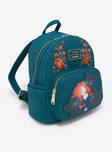 Load image into Gallery viewer, Disney Pixar Mini Backpack Brave Merida & Triplets Loungefly