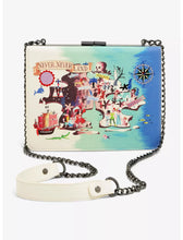 Load image into Gallery viewer, Disney Crossbody Wallet Set Neverland Map Watercolor Loungefly