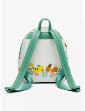 Load image into Gallery viewer, Pokemon Mini Backpack Pikachu and Eevee Floral Loungefly