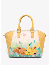 Load image into Gallery viewer, Pokemon Satchel Bag Eevee & Pikachu Floral Loungefly