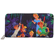 Load image into Gallery viewer, Disney Zip Around Wallet Peter Pan Lost Boys Scene Loungefly