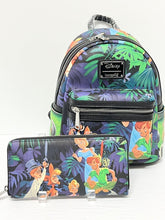 Load image into Gallery viewer, Disney Mini Backpack & Wallet Set Peter Pan Lost Boys Scene Loungefly