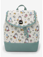 Load image into Gallery viewer, Studio Ghibli Mini Backpack Totoro Floral Slouch Her Universe
