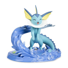 Load image into Gallery viewer, Pokemon Figure Playful Splashes with Vaporeon Pokemon Center Evolving Personalities