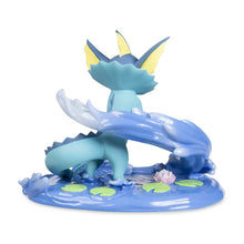 Load image into Gallery viewer, Pokemon Figure Playful Splashes with Vaporeon Pokemon Center Evolving Personalities